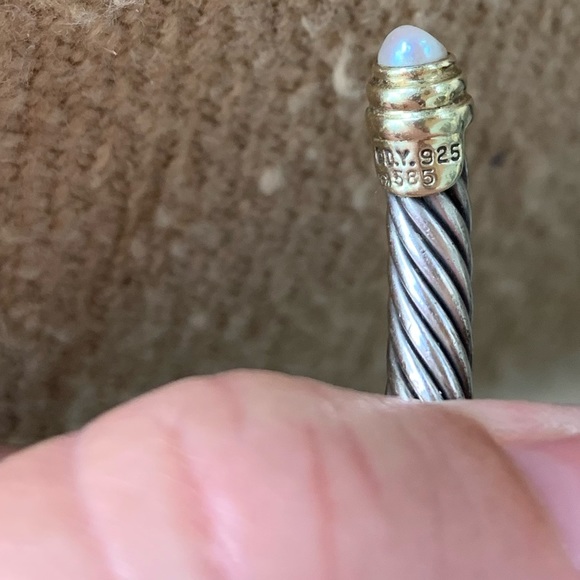 David Yurman Classic Cable Bracelet with 14K Yellow Gold and Pearls, 5mm - Picture 9 of 13